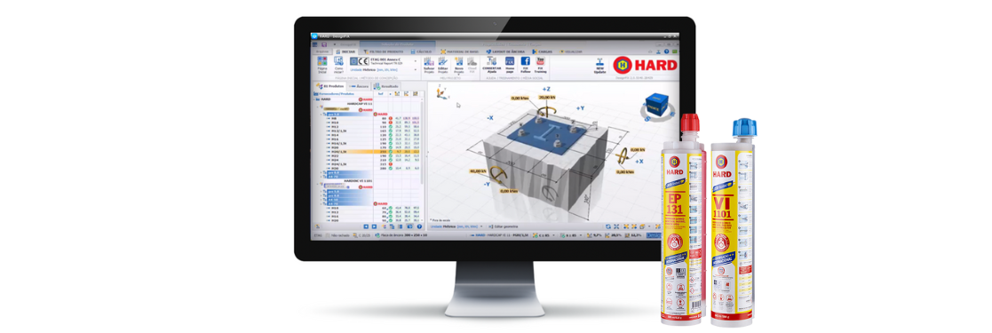 Software de dimensionamento de ancoragens Hard DesignFix